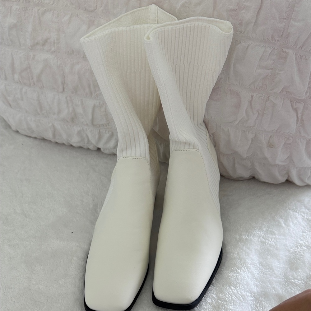 Chic White Ankle Booties